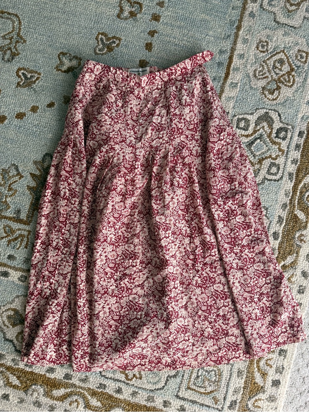 Vintage Nordstrom Freedberg Floral Midi Skirt